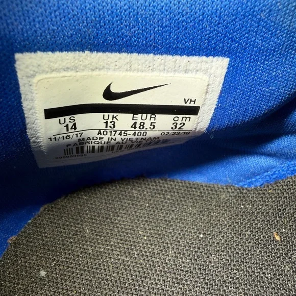 Nike Air Max 90 EZ Trainers - 2018 - Racer Blue - Size US 14 like new condition!